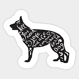 German Shepherd Sticker